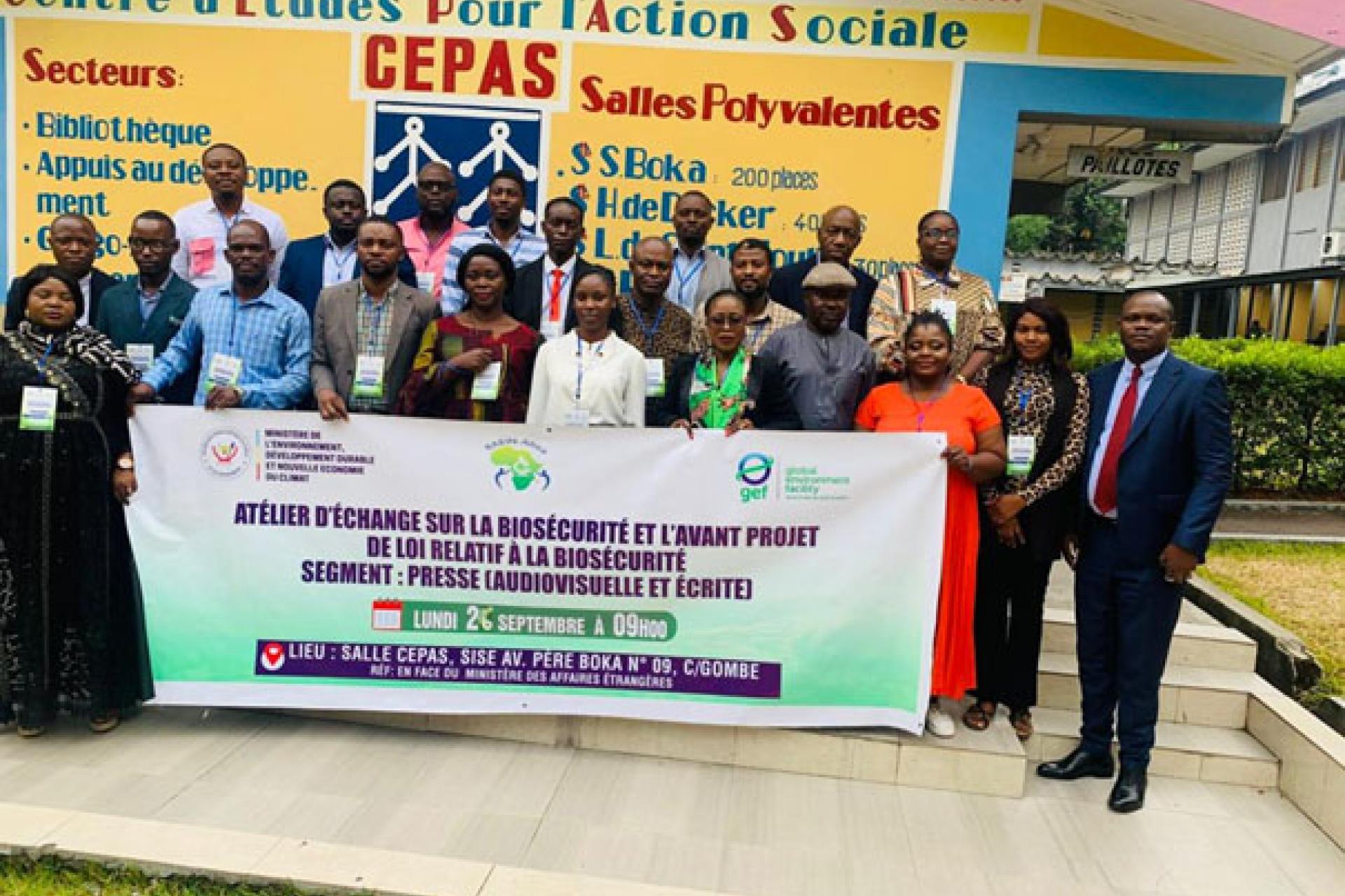 Une vue des participants à l'atelier d'échange sur la bio sécurité. Photo Droits tiers