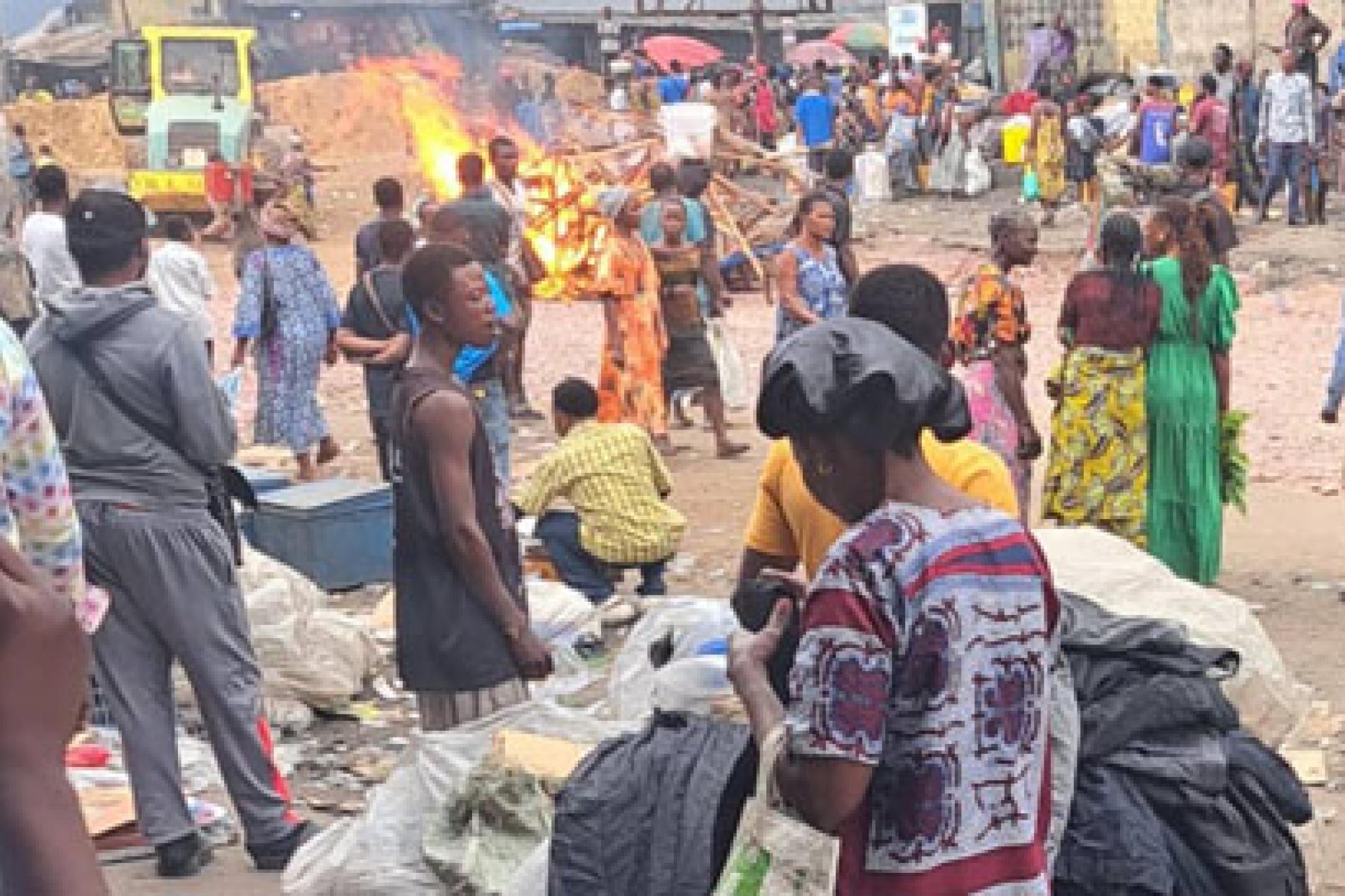 Incendie Camp Kabila