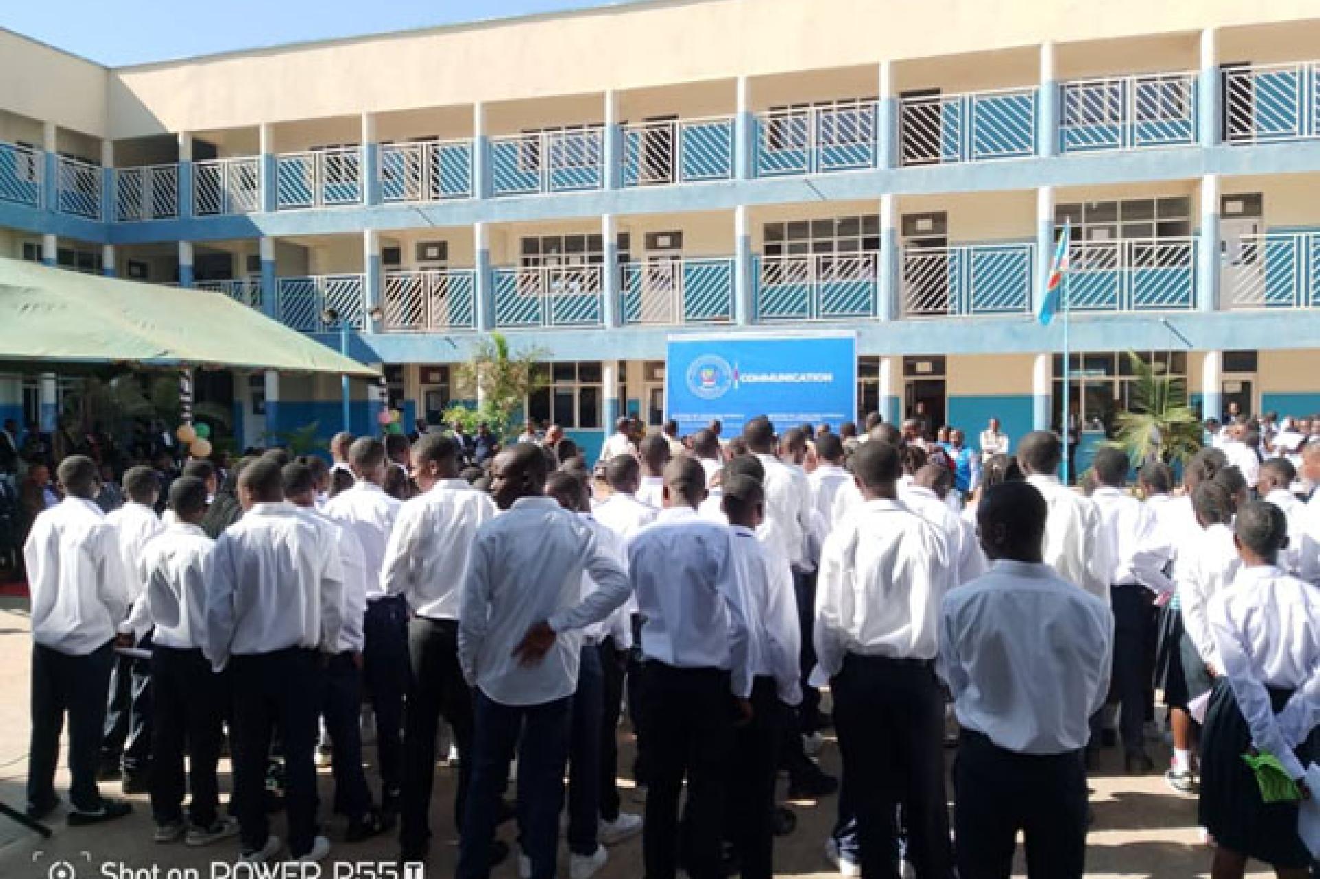 Des élèves finalistes lors du lancement de l'épreuve de dissertation pour l'année scolaire 2024-2025 à Lubumbashi. Photo forum des as