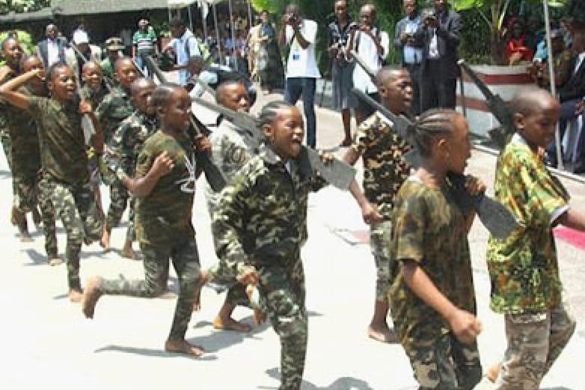 Une vue des enfants recrutés dans les groupes armés à l'est 
