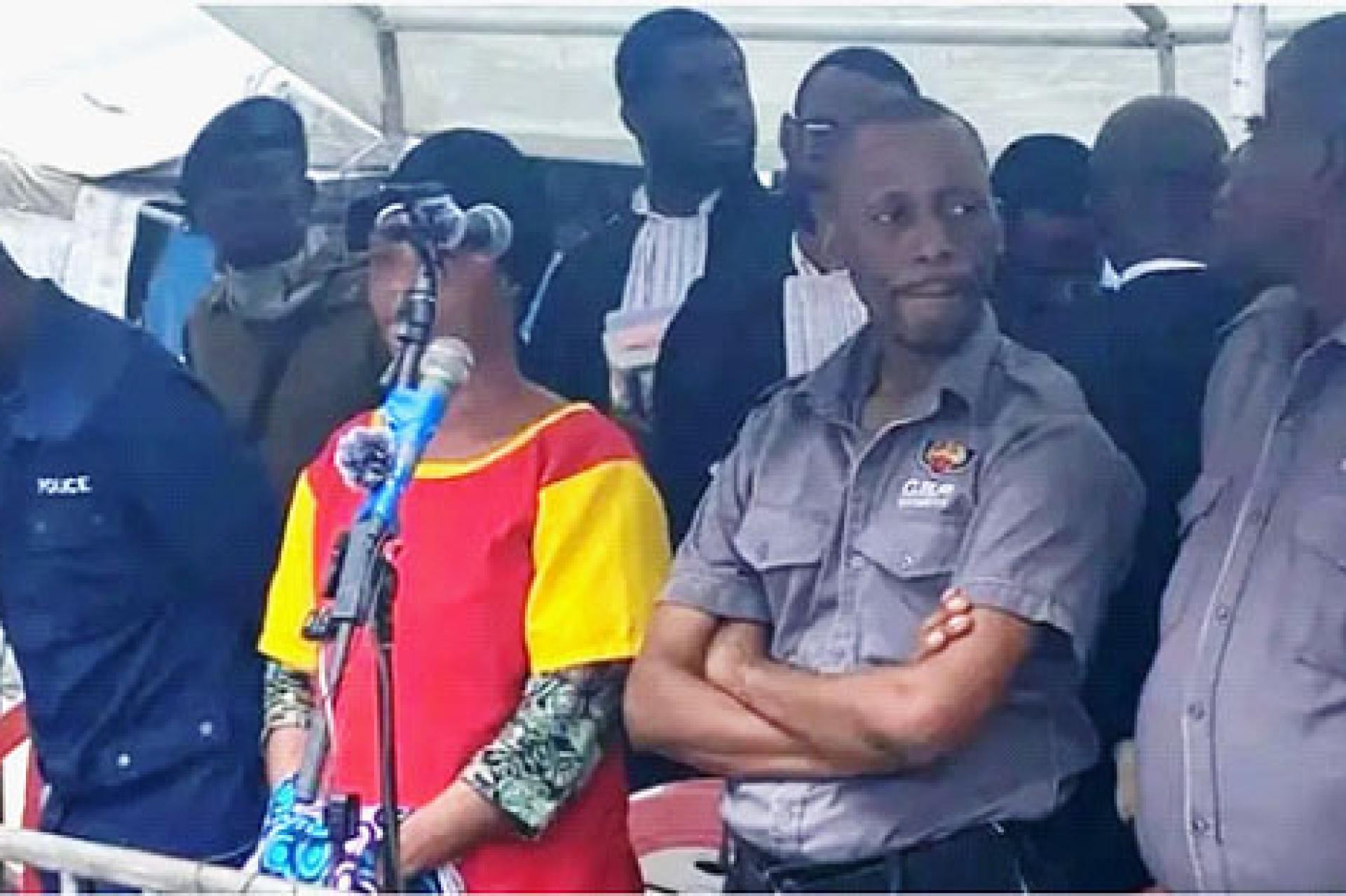 Honorine Porshe, condamnée à 10 ans de prison pour braquage et terrorisme. 