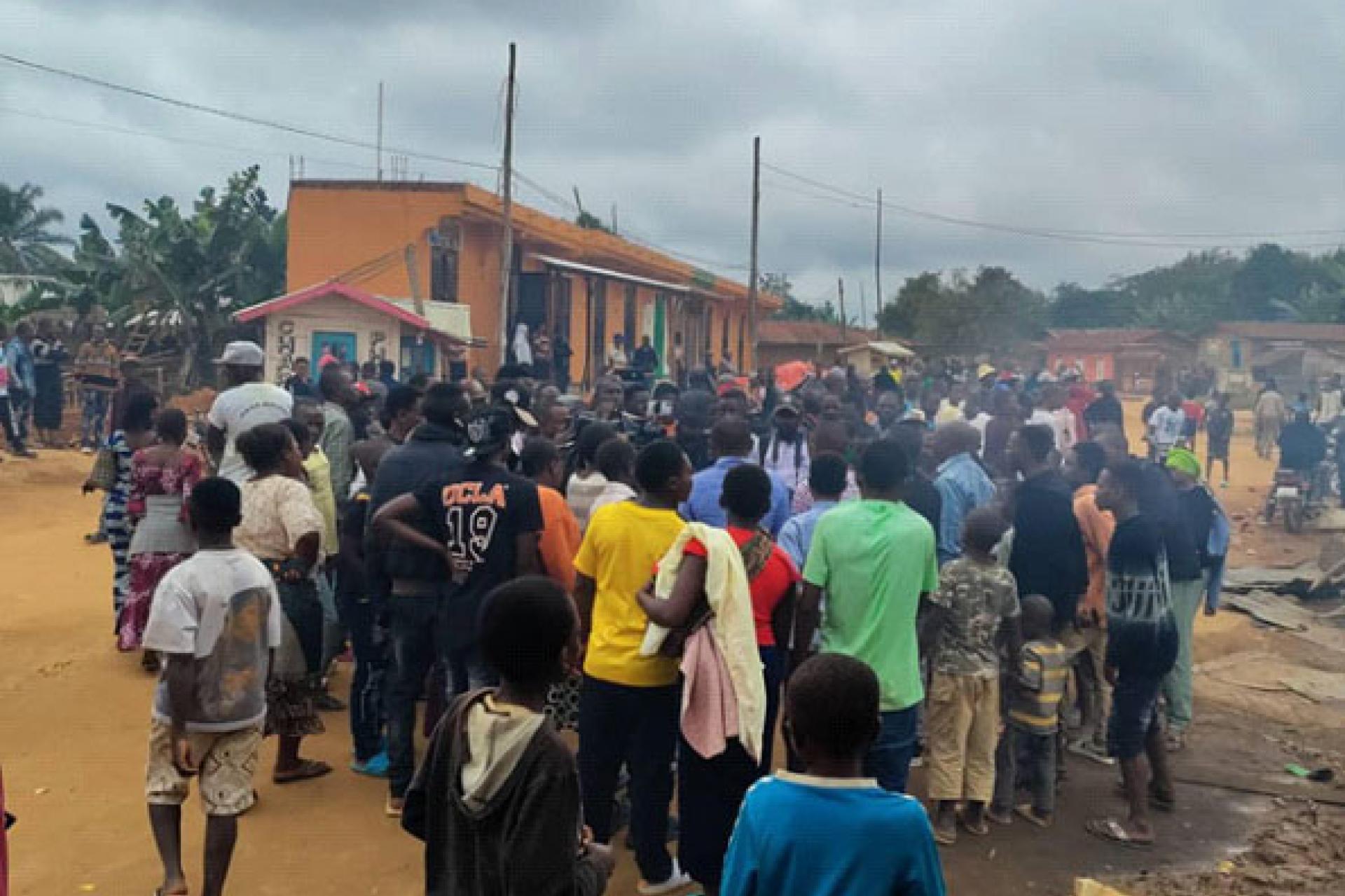 Les habitants de Lubero en déplacement dans des milieux jugés sécurisés. 