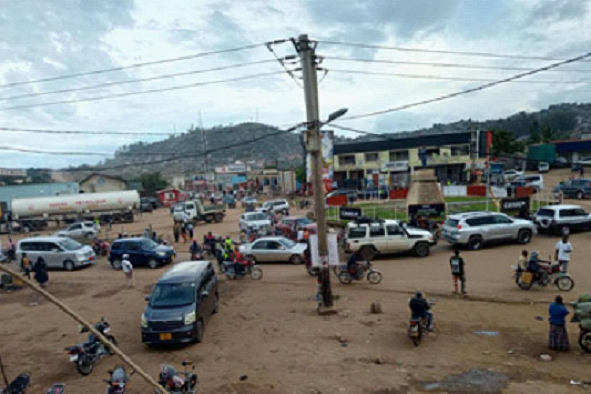 Une vue du centre-ville de Beni. 