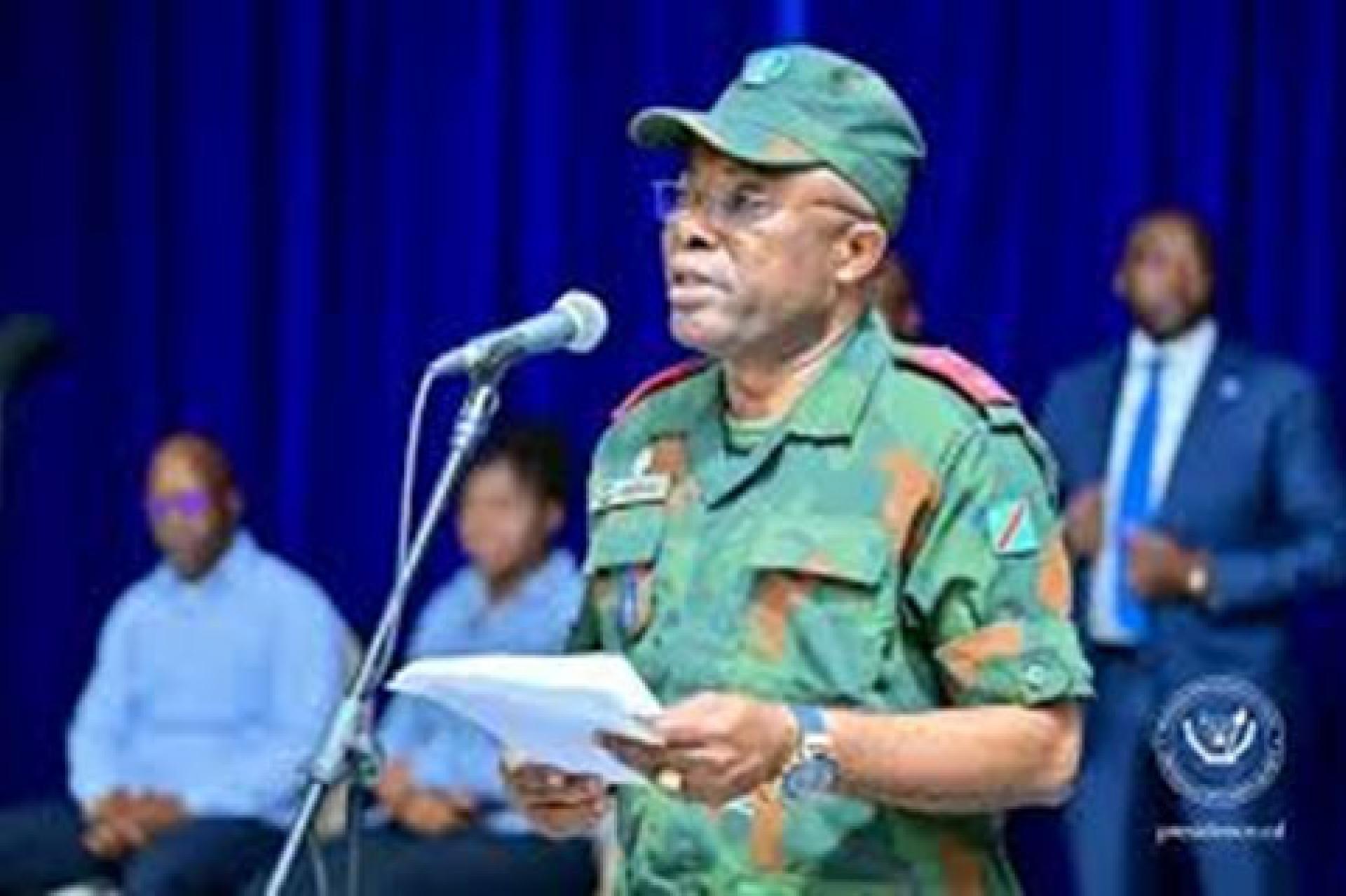 Le porte-parole des Forces armées de la République démocratique du Congo (FARDC), le général-major Sylvain Ekenge. Photo droits tiers