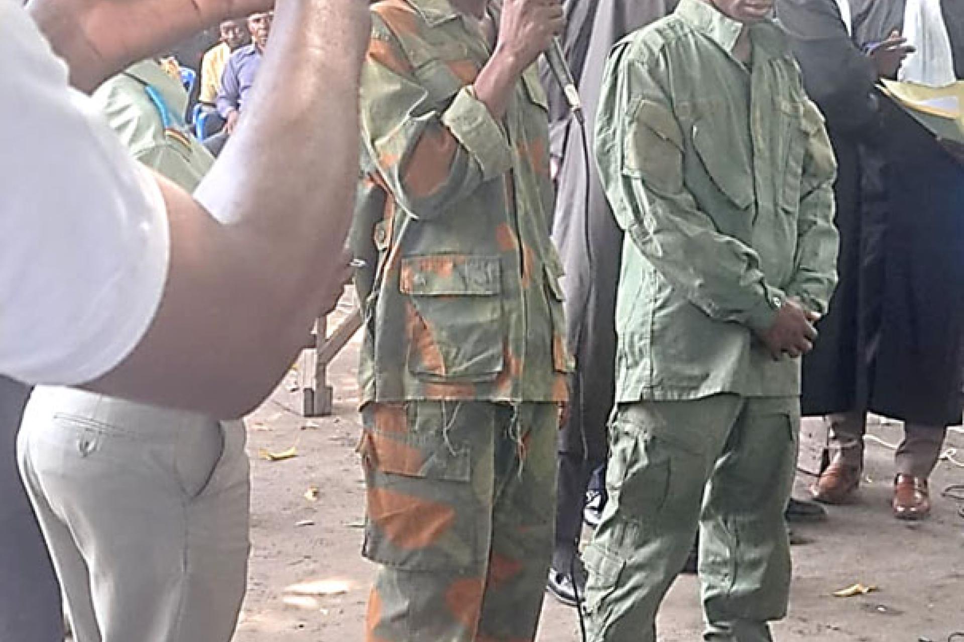 Les prévenus Luende et Abedi.