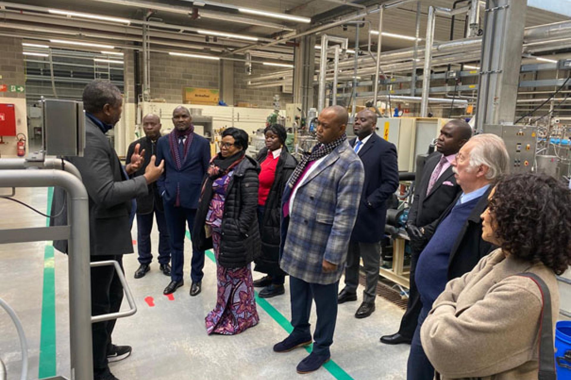 Une vue de la délégation congolaise. 