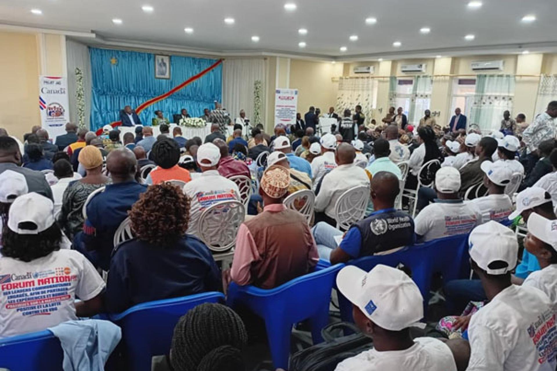 Des leaders nationaux mobilisés pour promouvoir une masculinité responsable et contrer les VBG à Kananga. Ph. FDA