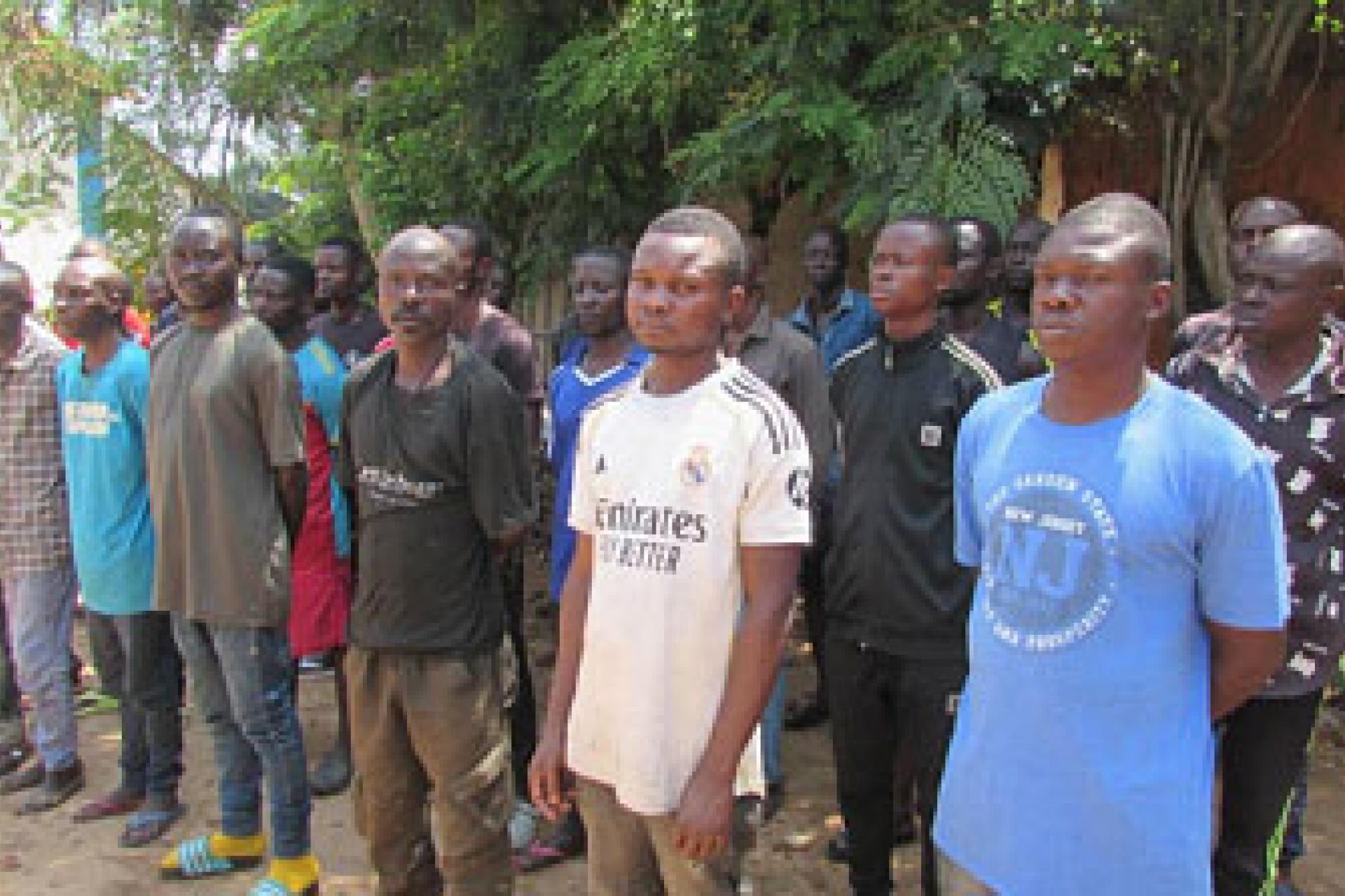 Une vue des rendus du M23 auprès des FARDC. 