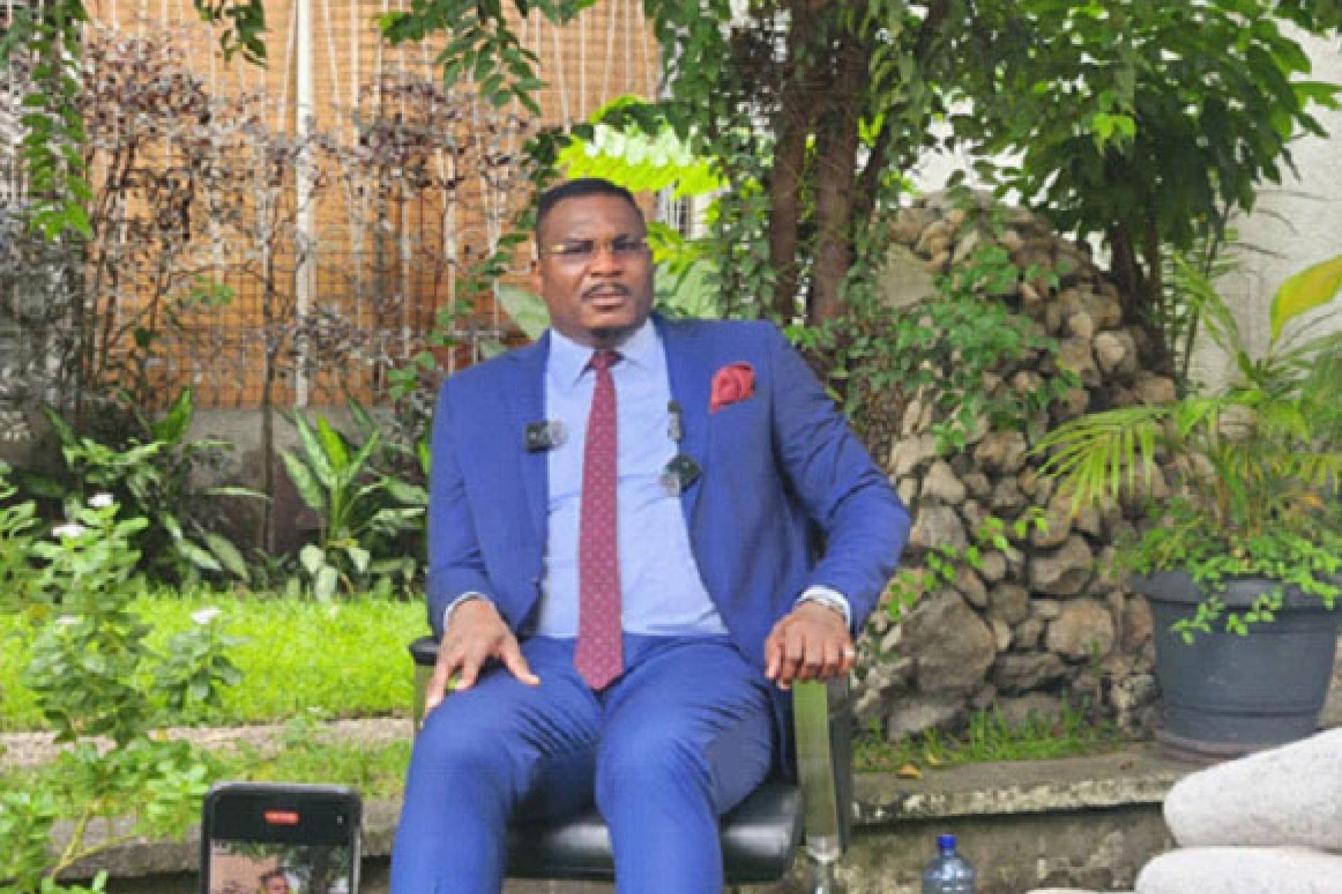 Aziz Makukula, futur candidat président de la Fecofa. 