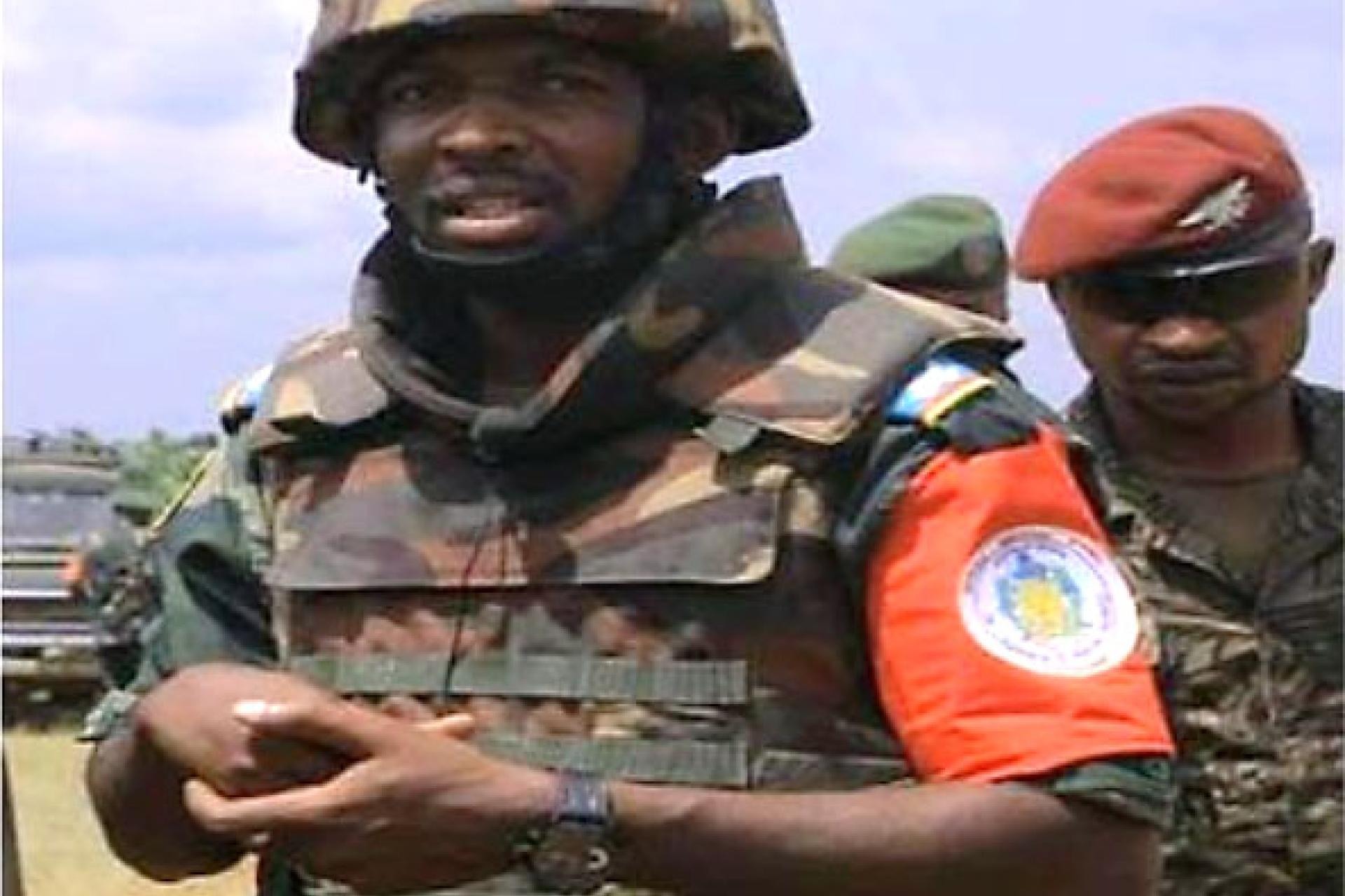 A. Mualushayi, porte-parole des opérations Ngemba FARDC. Photo droits tiers