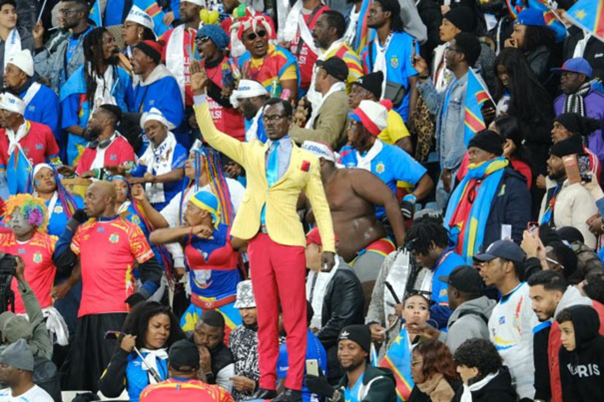 Des supporters des Léopards lors de la dernière coupe d'Afrique au Maroc. Photo droits tiers