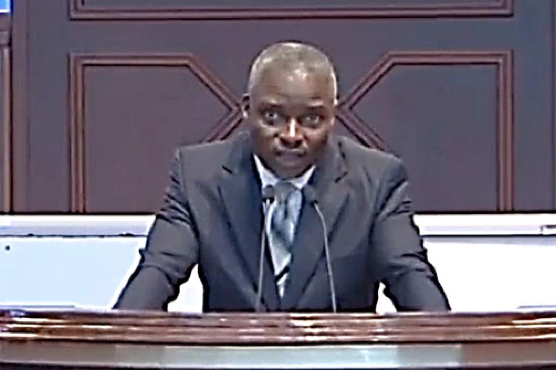 Le député Gratien Iracan de Saint Nicolas élu de la ville de Bunia en Ituri. Photo droits tiers
